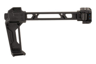 The Dual Folding Adapter patented design attaches to a rear 1913 Picatinny rail and allows you to fold your stock or brace to the left or the right.
